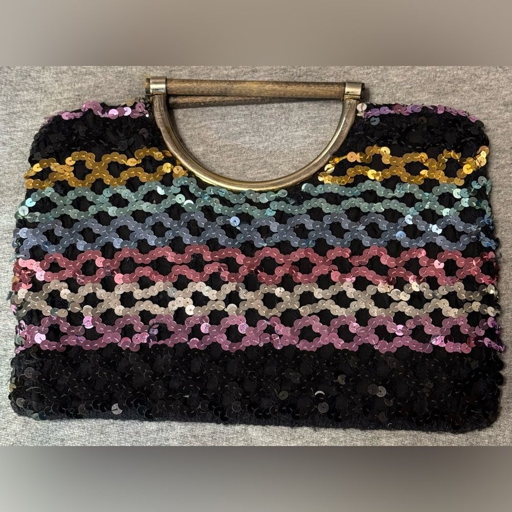 Sequin Multicolor Clutch Bag